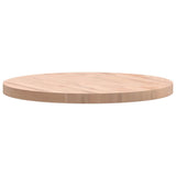 Piano per Tavolo 70x4 cm Rotondo in Legno Massello di Faggio