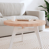 Piano per Tavolo 70x4 cm Rotondo in Legno Massello di Faggio