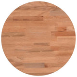 Piano per Tavolo 30x1,5 cm Rotondo in Legno Massello di Faggio