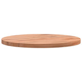 Piano per Tavolo 30x1,5 cm Rotondo in Legno Massello di Faggio