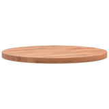 Piano per Tavolo 30x1,5 cm Rotondo in Legno Massello di Faggio
