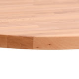 Piano per Tavolo 50x1,5 cm Rotondo in Legno Massello di Faggio