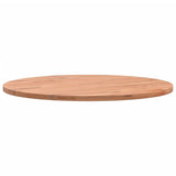 Piano per Tavolo 50x1,5 cm Rotondo in Legno Massello di Faggio