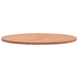 Piano per Tavolo 50x1,5 cm Rotondo in Legno Massello di Faggio