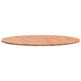 Piano per Tavolo 90x1,5 cm Rotondo in Legno Massello di Faggio