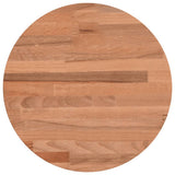 Piano per Tavolo 30x2,5 cm Rotondo in Legno Massello di Faggio