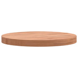 Piano per Tavolo 30x2,5 cm Rotondo in Legno Massello di Faggio