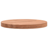 Piano per Tavolo 30x2,5 cm Rotondo in Legno Massello di Faggio