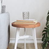 Piano per Tavolo 30x2,5 cm Rotondo in Legno Massello di Faggio