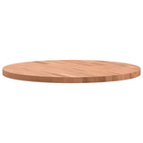 Piano per Tavolo 60x2,5 cm Rotondo in Legno Massello di Faggio