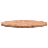 Piano per Tavolo 60x2,5 cm Rotondo in Legno Massello di Faggio