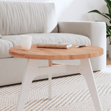 Piano per Tavolo 60x2,5 cm Rotondo in Legno Massello di Faggio