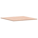 Piano per Tavolo 80x80x1,5 cm Quadrato Legno Massello di Faggio
