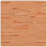 Piano per Tavolo 80x80x1,5 cm Quadrato Legno Massello di Faggio