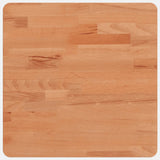 Piano per Tavolo 40x40x2,5 cm Quadrato Legno Massello di Faggio