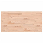 Piano Bagno 80x40x1,5 cm Legno Massello di Faggio