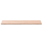 Piano Bagno 100x50x1,5 cm in Legno Massello di Faggio
