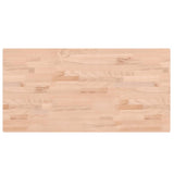 Piano Bagno 100x50x2,5 cm in Legno Massello di Faggio
