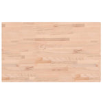 Piano Bagno 100x60x2,5 cm in Legno Massello di Faggio