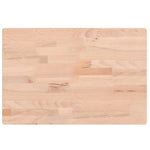 Piano Bagno 60x40x4 cm in Legno Massello di Faggio