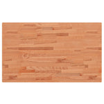 Piano Bagno 100x60x1,5 cm in Legno Massello di Faggio