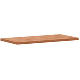 Piano Bagno 80x40x2,5 cm Legno Massello di Faggio