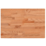 Piano Bagno 60x40x4 cm in Legno Massello di Faggio
