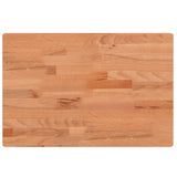 Piano Bagno 60x40x4 cm in Legno Massello di Faggio