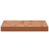 Piano Bagno 60x40x4 cm in Legno Massello di Faggio