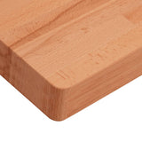 Piano Bagno 60x40x4 cm in Legno Massello di Faggio