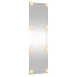 Specchio da Parete con Luci LED 30x100 cm Vetro Rettangolare