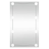 Specchio da Parete con Luci LED 40x60 cm Vetro Rettangolare