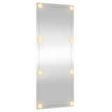 Specchio da Parete con Luci LED 40x100 cm Vetro Rettangolare