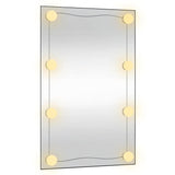 Specchio da Parete con Luci LED 50x80 cm Vetro Rettangolare