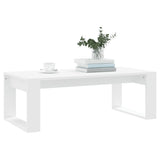 Tavolino da Salotto Bianco 102x50x35 cm in Legno truciolato