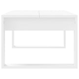 Tavolino da Salotto Bianco 102x50x35 cm in Legno truciolato