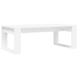 Tavolino da Salotto Bianco 102x50x35 cm in Legno truciolato
