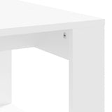 Tavolino da Salotto Bianco 102x50x35 cm in Legno truciolato