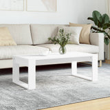 Tavolino da Salotto Bianco 102x50x35 cm in Legno truciolato