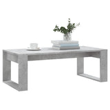 Tavolino Salotto Grigio Cemento 102x50x35 cm Legno truciolato