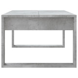 Tavolino Salotto Grigio Cemento 102x50x35 cm Legno truciolato