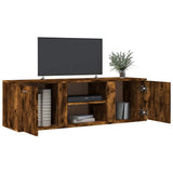 Mobile Porta TV Rovere Fumo 120x34x37 cm Legno truciolato