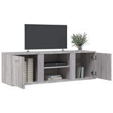 Mobile Porta TV Grigio Sonoma 120x34x37 cm in Legno truciolato