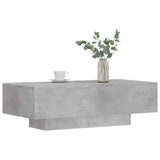 Tavolino Salotto Grigio Cemento 100x49,5x31cm Legno truciolato