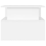 Tavolino da Salotto Bianco 90x55x42,5 cm in Legno truciolato
