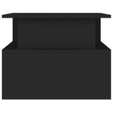 Tavolino da Salotto Nero 90x55x42,5 cm in Legno truciolato
