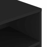 Tavolino da Salotto Nero 90x55x42,5 cm in Legno truciolato