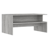Tavolino Salotto Grigio Sonoma 90x55x42,5 cm Legno truciolato