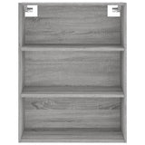 Credenza Grigio Sonoma 69,5x34x180 cm in Legno truciolato