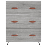 Credenza Grigio Sonoma 69,5x34x180 cm in Legno truciolato